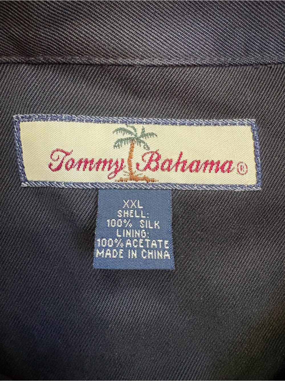 Tommy Bahama Men’s Silk Casual Black Lightweight Full Zip Jacket - Picture 3 of 7